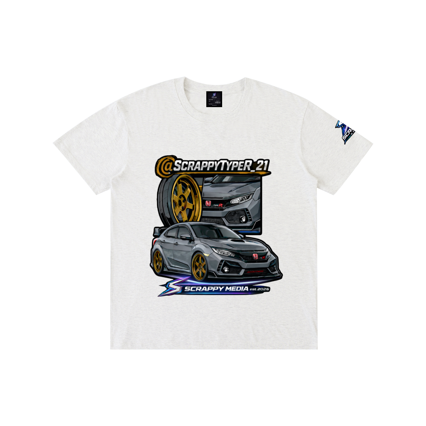 Pure Cotton Unisex T-Shirt ScrappyTypeR_21