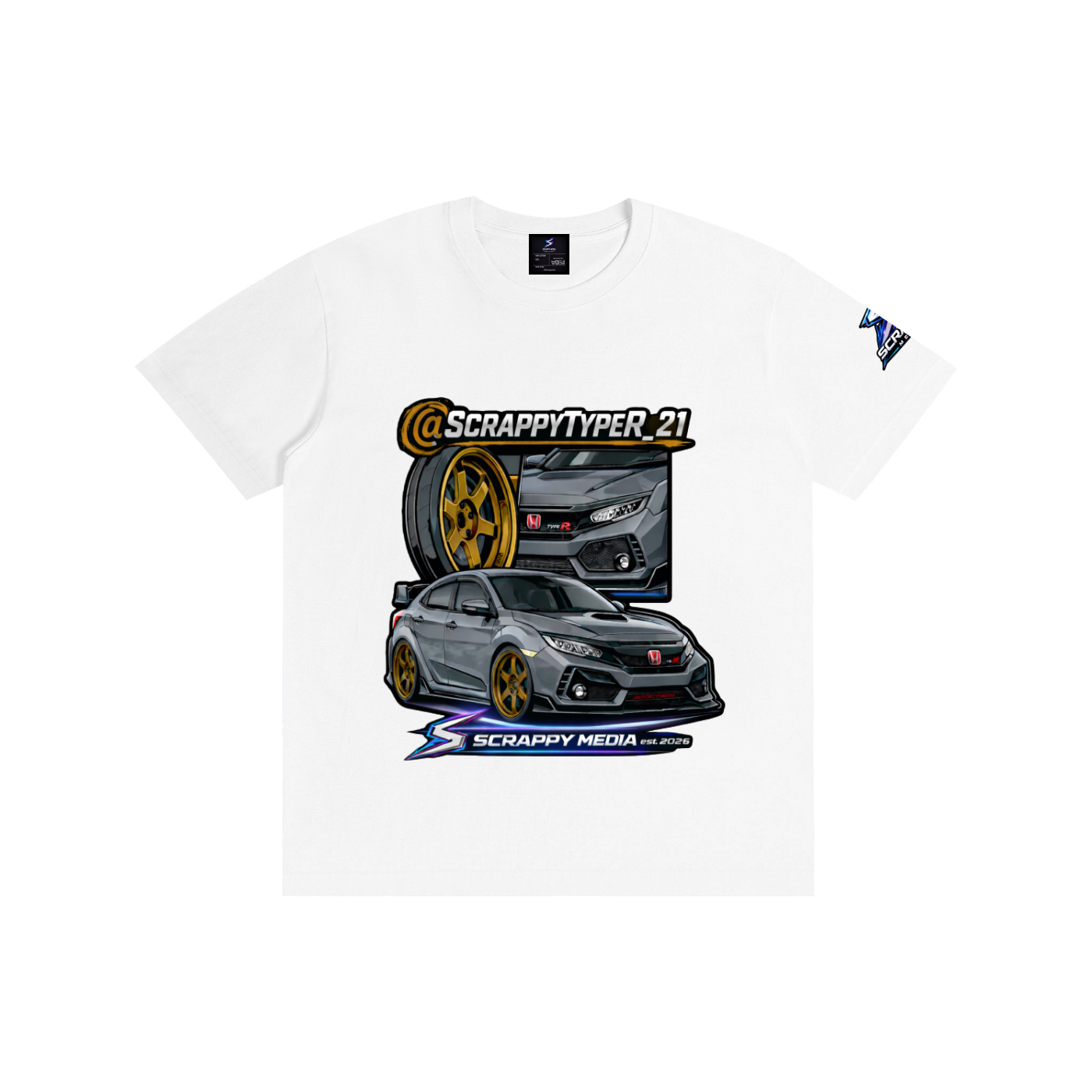 Pure Cotton Unisex T-Shirt ScrappyTypeR_21