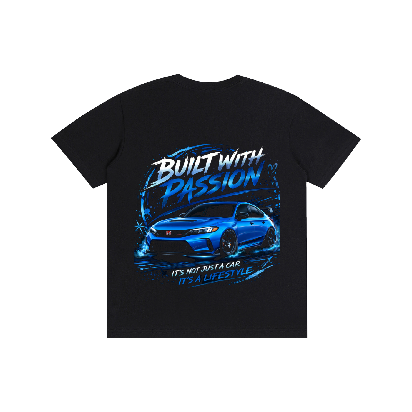 Pure Cotton Unisex T-Shirt FL5 Type R (blue)