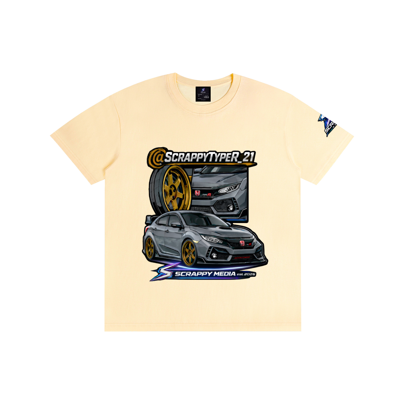 Pure Cotton Unisex T-Shirt ScrappyTypeR_21